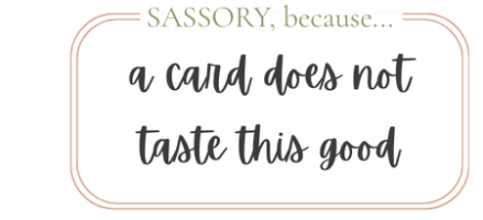 a card doesn't taste this good